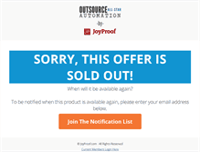 Tablet Screenshot of joyproof.com